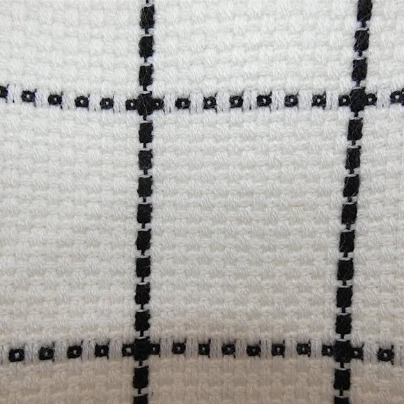 Cato Plus 16W White Ivory Black Windowpane Tweed Mini Skirt Lined Preppy Chic - Picture 7 of 7